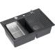 __WYSYŁKA 48H*__ | Zlew QUADRON MARC 120 BLACK DIAMOND (czarny metalik) + akcesoria (HQC7650U8_BS)