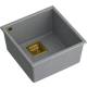 Zlew QUADRON DAVID 40 SILVER STONE (szary) + syfon ZŁOTY (HQD4242U5-G1)