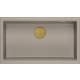 __WYSYŁKA 48H*__ | Zlew QUADRON LOGAN 110 SOFT TAUPE (cappuccino) + syfon ZŁOTY (HQD7644U4_PVDG1_I)