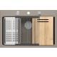__WYSYŁKA 48H*__ | Zlew QUADRON MARC 110 SOFT TAUPE (cappuccino) + akcesoria (HQM7650U4_BS)