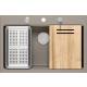 __WYSYŁKA 48H*__ | Zlew QUADRON MARC 110 SOFT TAUPE (cappuccino) + akcesoria (HQM7650U4_BS)