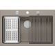 __WYSYŁKA 48H*__ | Zlew QUADRON MARC 110 SOFT TAUPE (cappuccino) + akcesoria (HQM7650U4_BS)