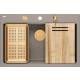 Zlew QUADRON MARC 110 SOFT TAUPE (cappuccino) + syfon MIEDŹ + akcesoria (HQM7650U4_PVDC1)