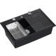 __WYSYŁKA 48H*__ | Zlew QUADRON MARC 110 PURE CARBON (czarny mat) + akcesoria (HQM7650U7_BS)