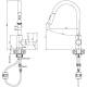 __WYSYŁKA 24H*^__ | Bateria QUADRON JULIA PULL-OUT stal szczotkowana (INOX) (3673500BS)