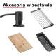 Zlew QUADRON LUKE 110 WORKSTATION czarna stal szczotkowana (BLACK INOX) + dozownik + akcesoria (ZH5845PVDBLM)