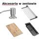 Zlew QUADRON LUKE 110 WORKSTATION stal szczotkowana INOX + dozownik + akcesoria (ZH5845BS)