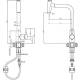 __WYSYŁKA 48H*__ | Bateria QUADRON MERYL PULL-OUT stal szczotkowana (INOX) (3673501BS)