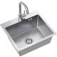 __WYSYŁKA 48H*__ | Zestaw QUADRON | LUKE 100 stal szczotkowana INOX + KATE stal INOX (ZH5045BS_3623500_BS)