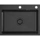Zlew QUADRON LUKE 110 WORKSTATION czarna stal szczotkowana (BLACK INOX) + dozownik + akcesoria (ZH5845PVDBLM)