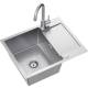 __WYSYŁKA 24H*^__ | Zestaw QUADRON | LUKE 116 stal szczotkowana INOX + KATE stal INOX + zaślepka (ZH6048BS_3623500_BS)
