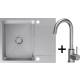 __WYSYŁKA 24H*^__ | Zestaw QUADRON | LUKE 116 stal szczotkowana INOX + KATE stal INOX + zaślepka (ZH6048BS_3623500_BS)