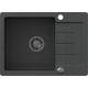 Zlew QUADRON JOHNNY 116 BLACK DOTTED (czarny nakrapiany) (HCQJ6044CZK)