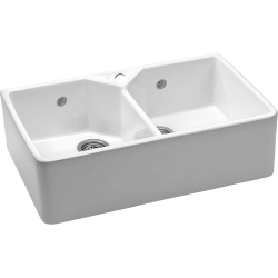 __WYSYŁKA 24H*__ | Zlew ceramiczny REGINOX BELFAST DOUBLE WHITE (biały połysk) (R40720)