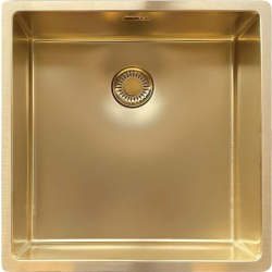 Zlew REGINOX NEW YORK 40X40 stal PVD GOLD FLAX (jasny złoty) (R35139)