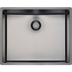 Zlew REGINOX NEW YORK 50X40 stal PVD GUN METAL SILVER (grafit) (R35146)