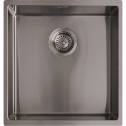 __WYSYŁKA 24H*__ | Zlew REGINOX MIAMI 40X40 stal PVD GUN METAL (grafit szczotkowany) (R30691)