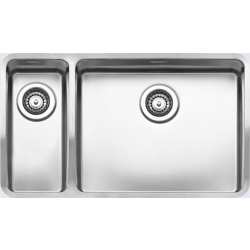 Zlew REGINOX OHIO 18X40 + 50X40 stal INOX MAT (R15704)