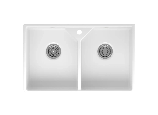 __WYSYŁKA 24H*__ | Zlew ceramiczny REGINOX BELFAST DOUBLE WHITE MATT (biały matowy) (27790159)