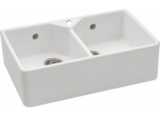 __WYSYŁKA 24H*__ | Zlew ceramiczny REGINOX BELFAST DOUBLE WHITE MATT (biały matowy) (27790159)