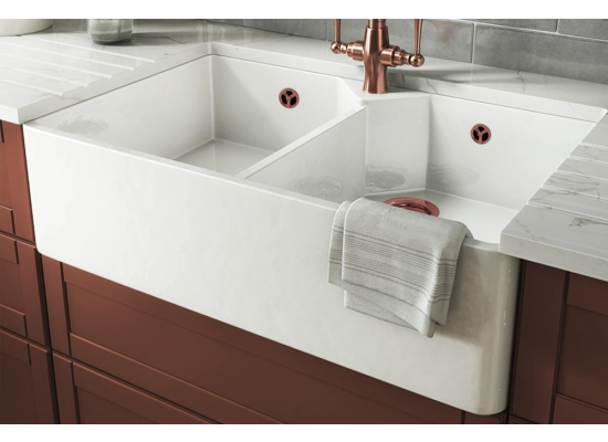 __WYSYŁKA 24H*__ | Zlew ceramiczny REGINOX BELFAST DOUBLE WHITE MATT (biały matowy) (27790159)