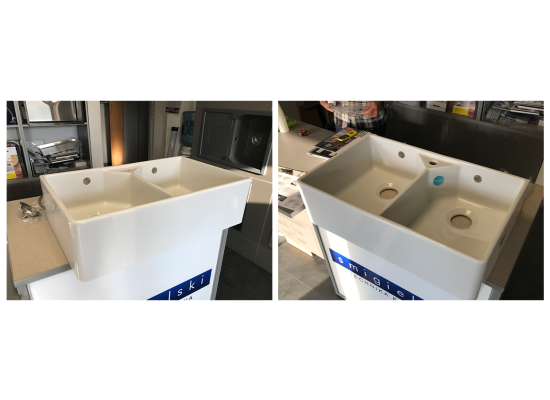 __WYSYŁKA 24H*__ | Zlew ceramiczny REGINOX BELFAST DOUBLE WHITE MATT (biały matowy) (27790159)