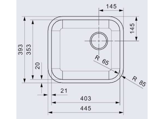 Zlew REGINOX L18 4035 OKG stal INOX POLER (R03251)