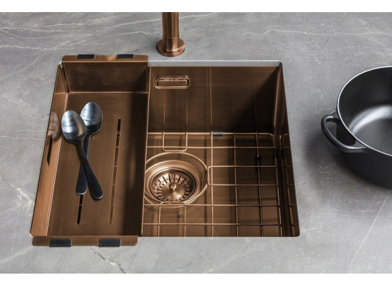 __WYSYŁKA 24H*__ | Zlew REGINOX MIAMI 50X40 stal PVD COPPER (miedź szczotkowana) (R30738)