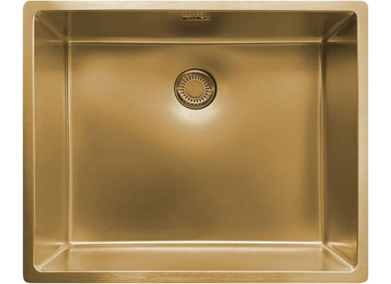 Zlew REGINOX NEW YORK 50X40 stal PVD GOLD FLAX (jasny złoty) (R35160)
