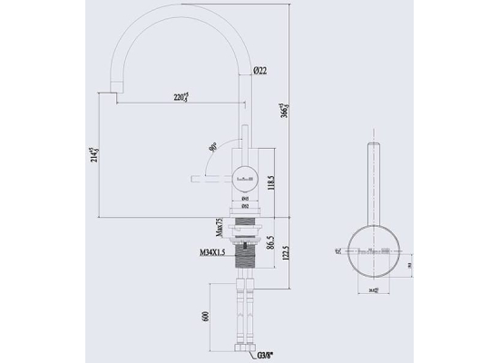 __WYSYŁKA 24H*__ | Bateria REGINOX SPRING stal szczotkowana (INOX) (R31780)