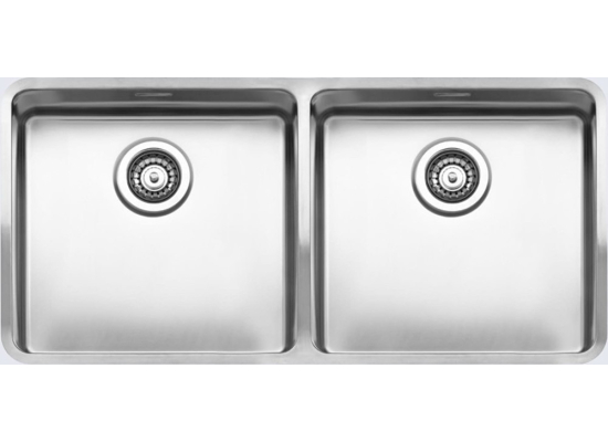 Zlew REGINOX OHIO 40X40 + 40X40 stal INOX MAT (R16596)