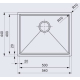 Zlew REGINOX FLORIDA 50X40 stal INOX POLER (R26281)