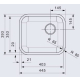 Zlew REGINOX L18 4035 OKG stal INOX POLER (R03251)