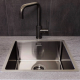 __WYSYŁKA 24H*__ | Zlew REGINOX MIAMI 40X40 stal PVD GUN METAL (grafit szczotkowany) (R30691)