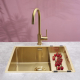 __WYSYŁKA 24H*__ | Zlew REGINOX MIAMI 50X40 stal PVD GOLD (złoty szczotkowany) (R30745)