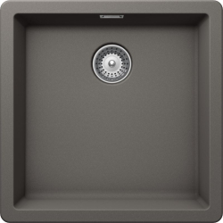 Zlew SCHOCK GREENWICH N-100-FB SILVERSTONE (na równi z blatem) (Cristadur) | linia STUDIO