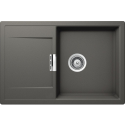 Zlew SCHOCK MONO D-100-FB SILVERSTONE (na równi z blatem) (Cristadur) | linia STUDIO *** zamów wycięcie otworów GRATIS ***
