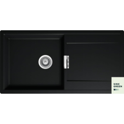 Zlew SCHOCK MONO D-100L NIGHT (Cristadur) | linia STUDIO *** zamów wycięcie otworów GRATIS ***
