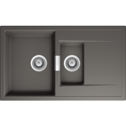 Zlew SCHOCK MONO D-150 SILVERSTONE (Cristadur) *** zamów wycięcie otworów GRATIS ***
