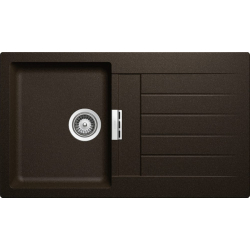 Zlew SCHOCK SIGNUS D-100-FB BRONZE (na równi z blatem) (Cristadur) | linia STUDIO *** zamów wycięcie otworów GRATIS ***