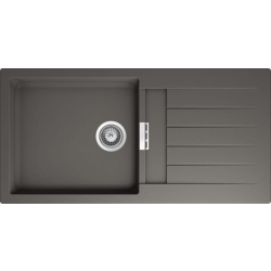 Zlew SCHOCK SIGNUS D-100L SILVERSTONE (Cristadur) *** zamów wycięcie otworów GRATIS ***