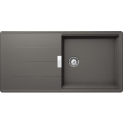 Zlew SCHOCK TIA D-100L SILVERSTONE (Cristadur) + wkładki GRATIS | linia STUDIO *** zamów wycięcie otworów GRATIS ***