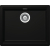 Zlew SCHOCK KIRUNA N-100L-FB NIGHT (Cristadur) | linia STUDIO