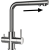 Bateria SCHOCK VITUS 560120 EDM stal szczotkowana INOX z wyciąganą wylewką | linia STUDIO