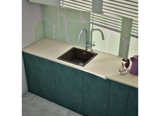 Zlew SCHOCK KAIA N-100 STONE (Cristadur) | linia STUDIO