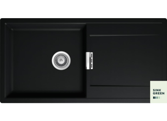 Zlew SCHOCK MONO D-100L NIGHT (Cristadur) | linia STUDIO *** zamów wycięcie otworów GRATIS ***