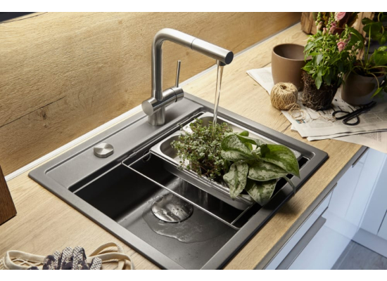 Zlew SCHOCK MONO N-100 POLARIS (Cristadur) *** zamów wycięcie otworów GRATIS ***