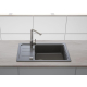 Zlew SCHOCK FORMHAUS D-100LS CROMA (Cristalite) *** zamów wycięcie otworów GRATIS ***