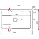 Zlew SCHOCK FORMHAUS D-100LS CROMA (Cristalite) *** zamów wycięcie otworów GRATIS ***