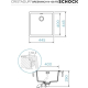 Zlew SCHOCK GREENWICH N-100-FB STONE (na równi z blatem) (Cristadur) | linia STUDIO